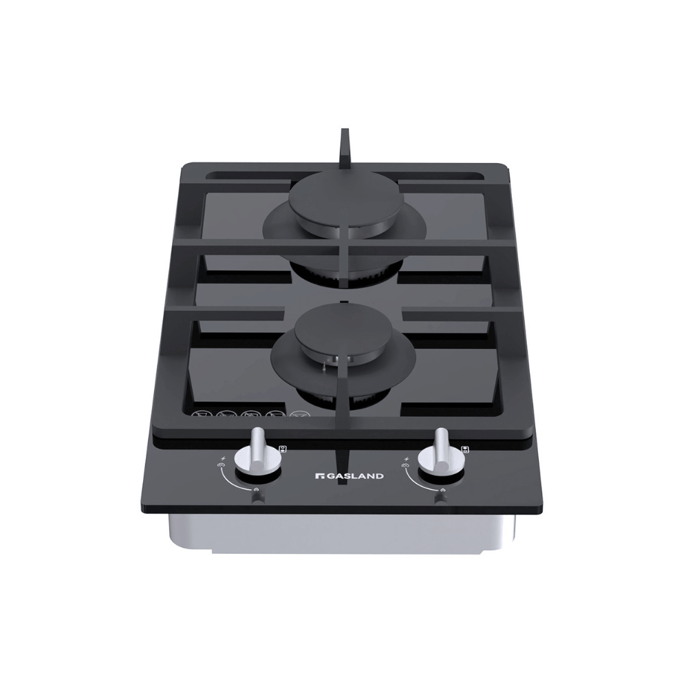 GASLAND GASLAND 30cm 2 Burner Black Tempered Glass Gas Cooktop