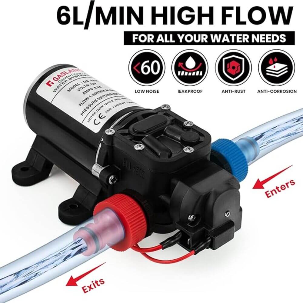 GASLAND GASLAND 12V DC 450 kPa Water Pressure Pump