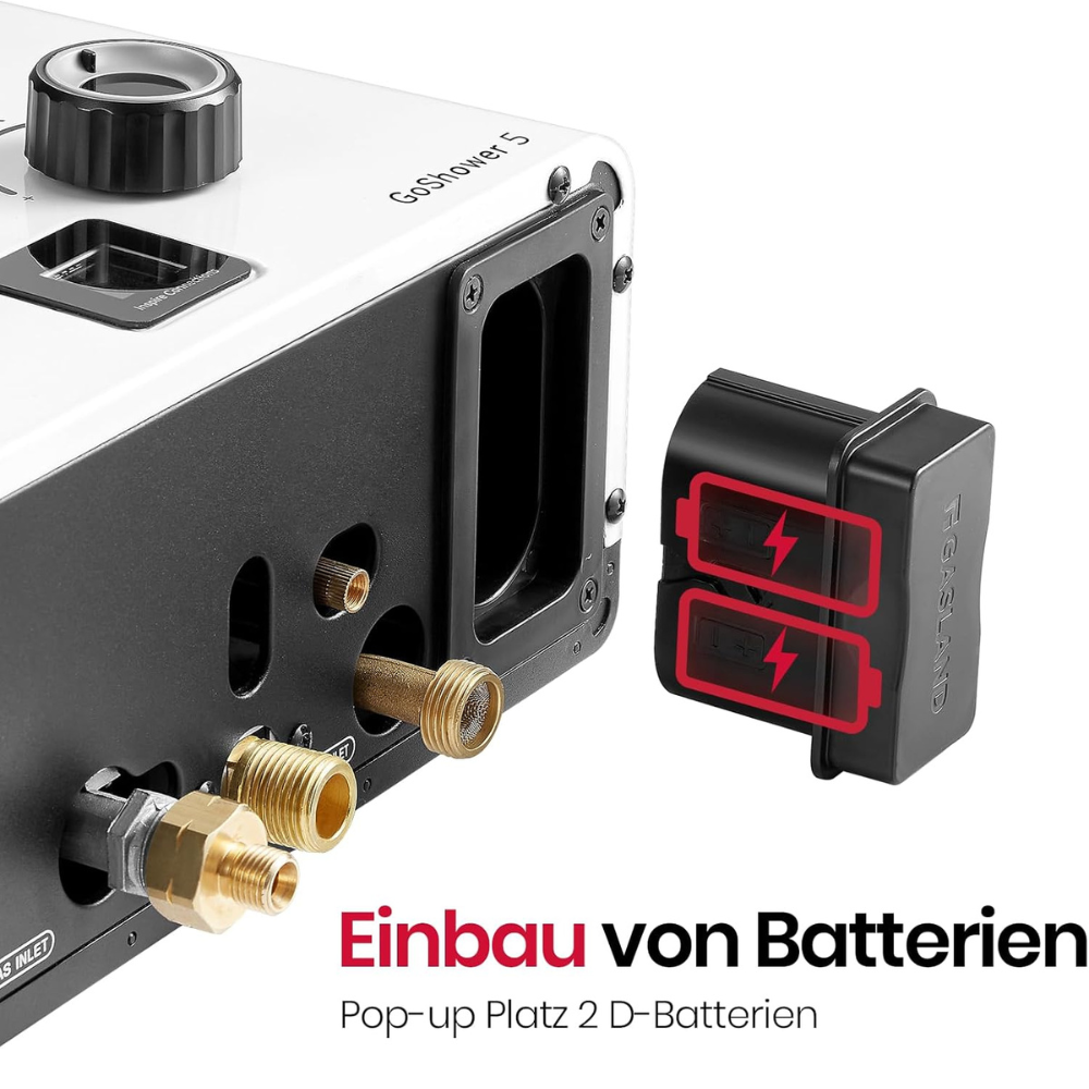 Premium 5L Propangas-Durchlauferhitzer – 50 mbar