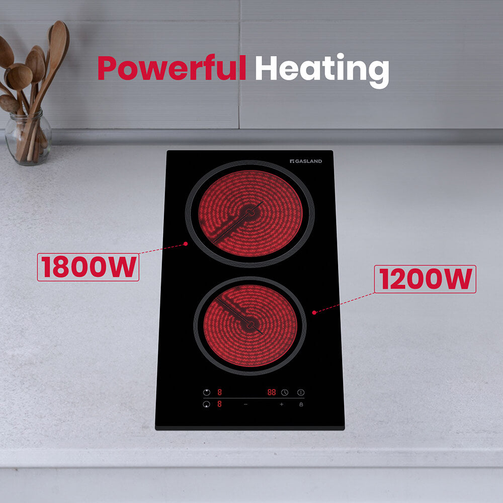 GASLAND 30cm 2 Burner 3000W Sensor Touch Control Electric Ceramic Cooktop-CH30BFN-GASLAND Chef