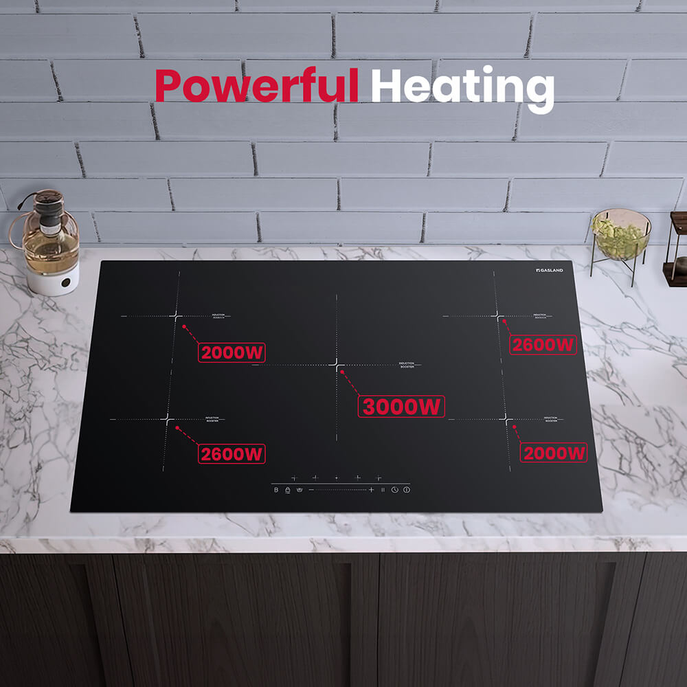 GASLAND 90cm 5 Burner Ultra Power Slider Touch Control Electric Induction Cooktop-IH90BF-GASLAND Chef