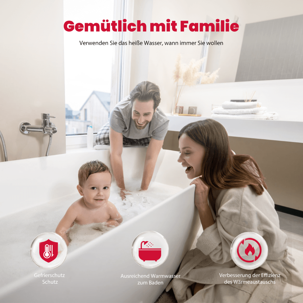 10L Propan Durchlauferhitzer für den Innenbereich - 50mbar [Energieklasse A+]