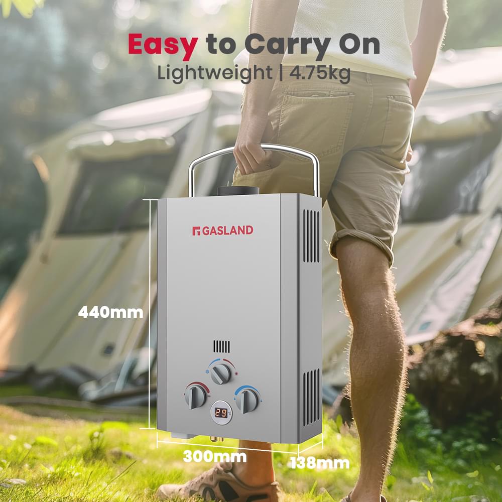 GASLAND GASLAND 8L Tankless Propane Water Heater with Pump & Rain Cap