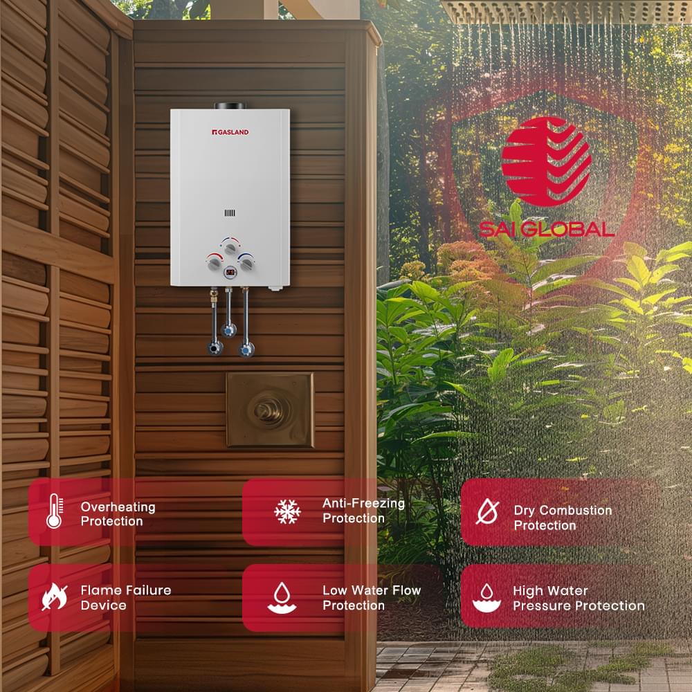 GASLAND GASLAND 8L Tankless Propane Water Heater with Pump & Rain Cap