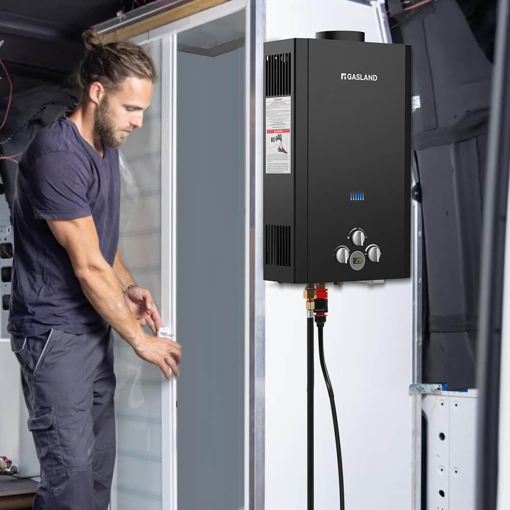 GASLAND GASLAND Tankless Propane Water Heater - 10L Black
