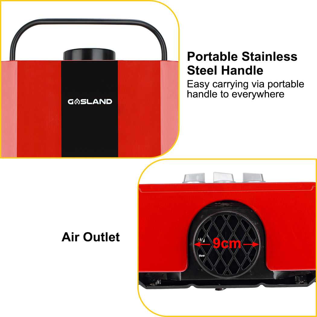 GASLAND Portable Tankless Propane Hot Water Heater - 1.58GPM 8L Red-BE158RN-GASLAND Chef