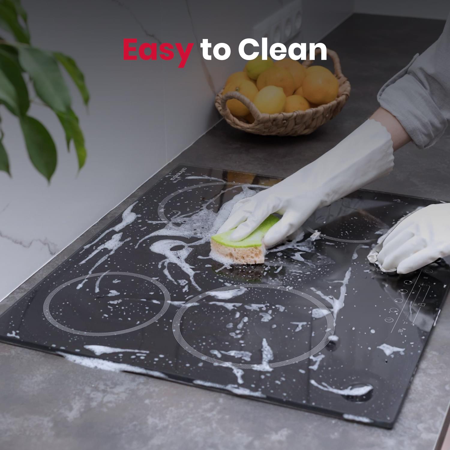 GASLAND 60cm 4 Burner 6000W Built-in Glass Electric Ceramic Cooktop-CH60BFN-GASLAND Chef