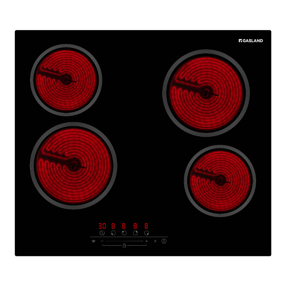 GASLAND GASLAND 60cm 4 Burner Built-in Electric Ceramic Cooktop - 6000W Sensor Touch Control