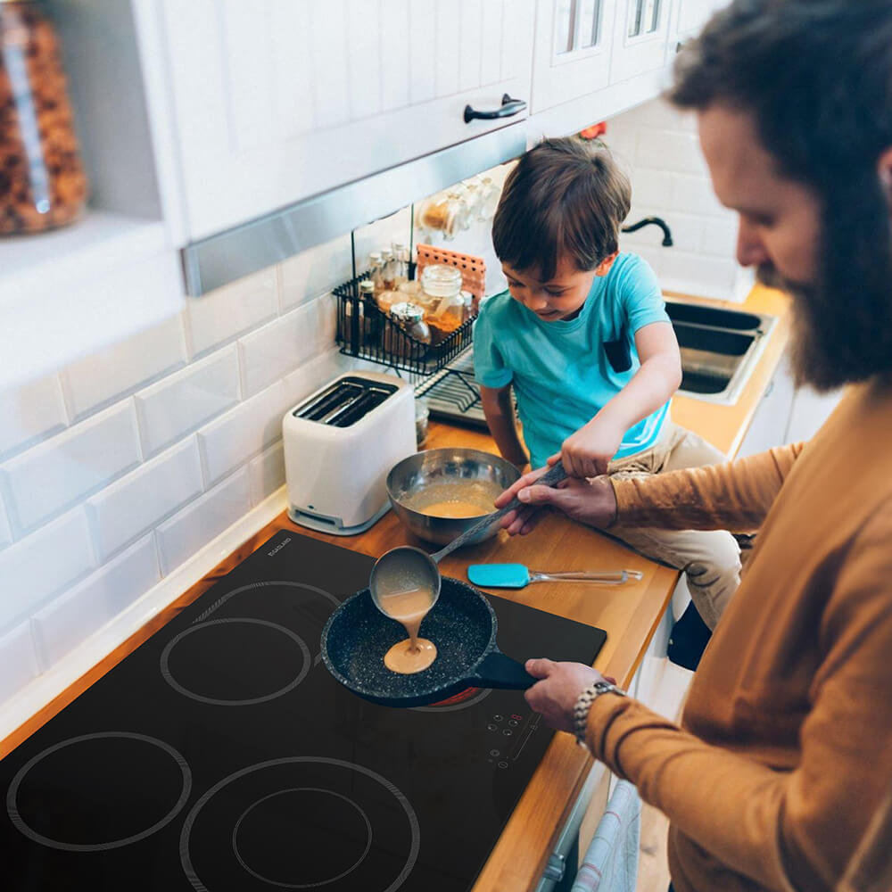 GASLAND 77cm 4 Burner 6600W Pro Style Built-in Electric Ceramic Cooktop-CH77BFN-GASLAND Chef