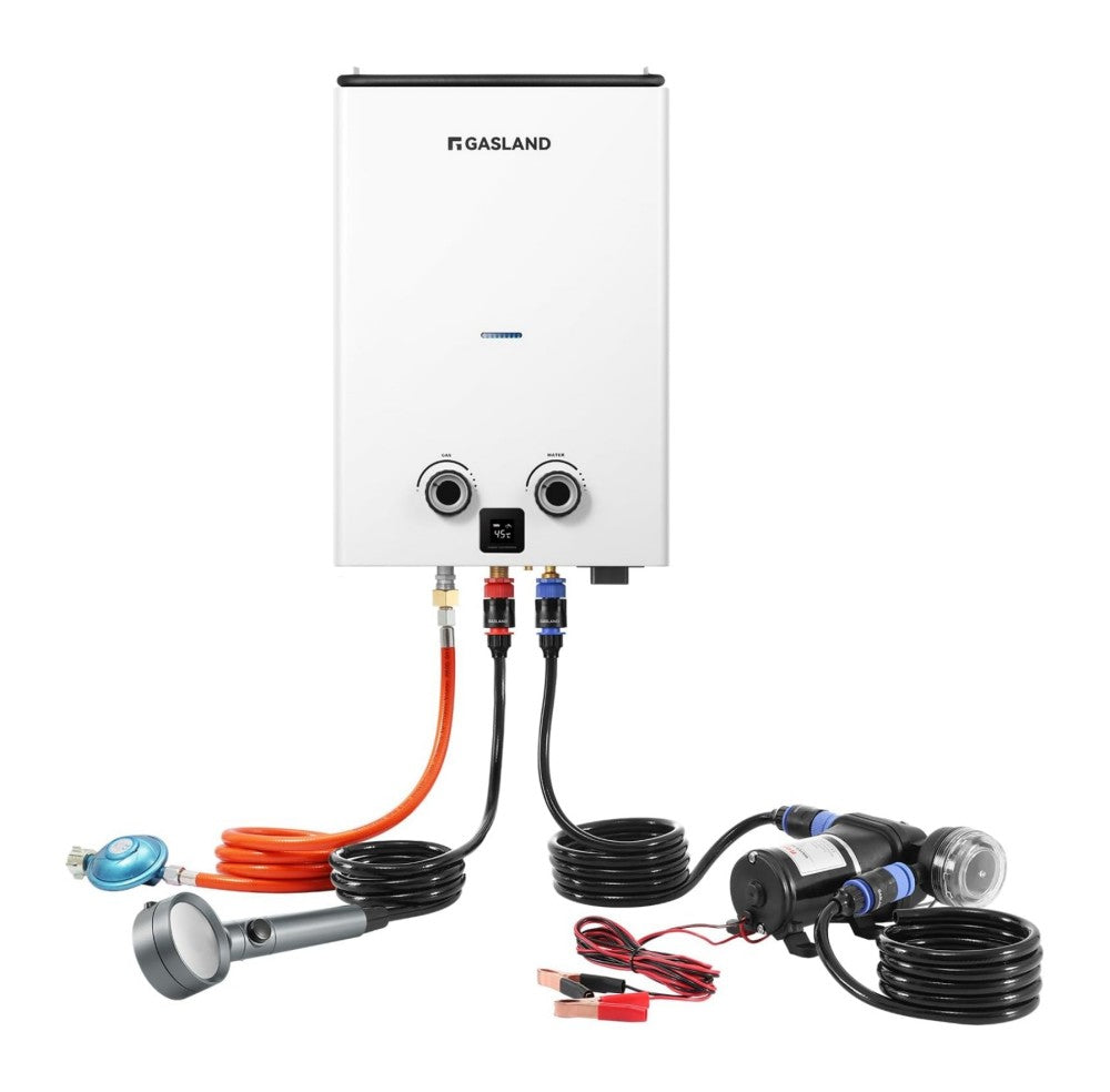 GASLAND Goshower Series 10L Tankless Gas Durchlauferhitzer - 50mbar