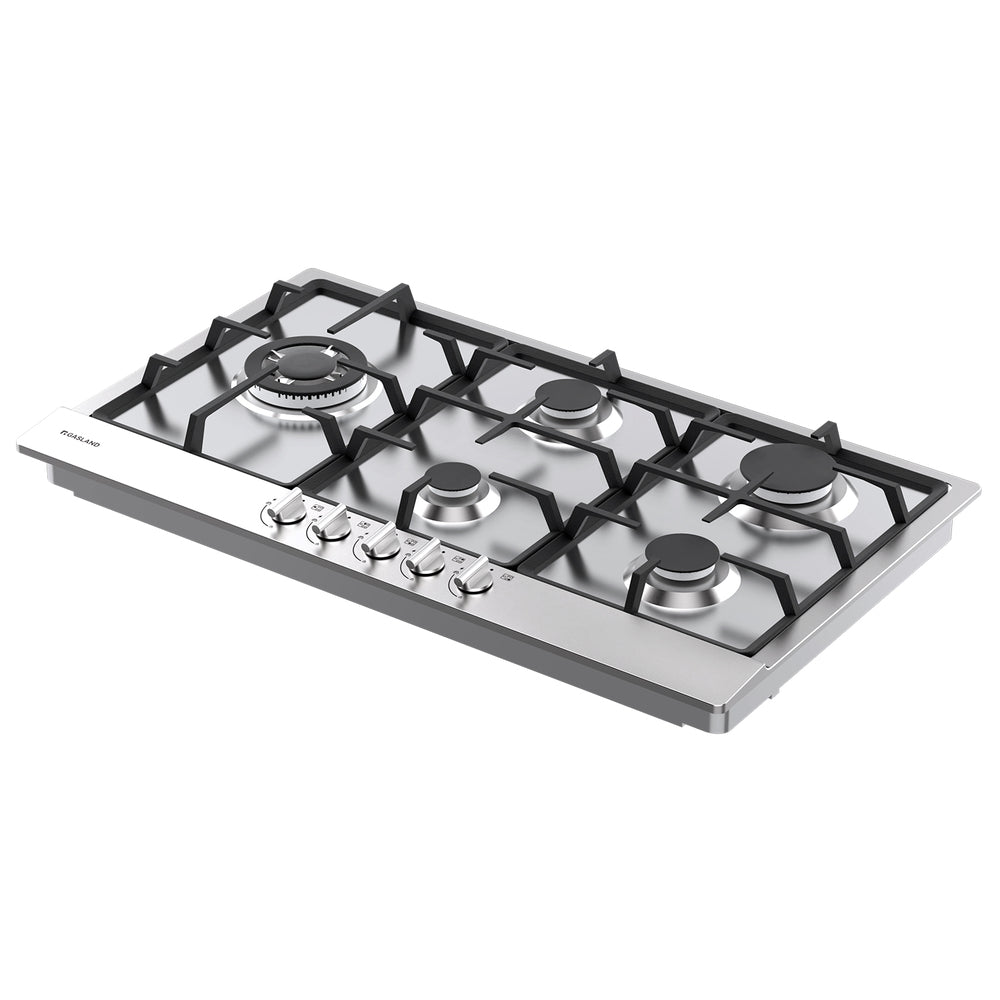 GASLAND GASLAND 90cm 5 Burner Stainless Steel Side Tri-ring Gas Cooktop With Griddle