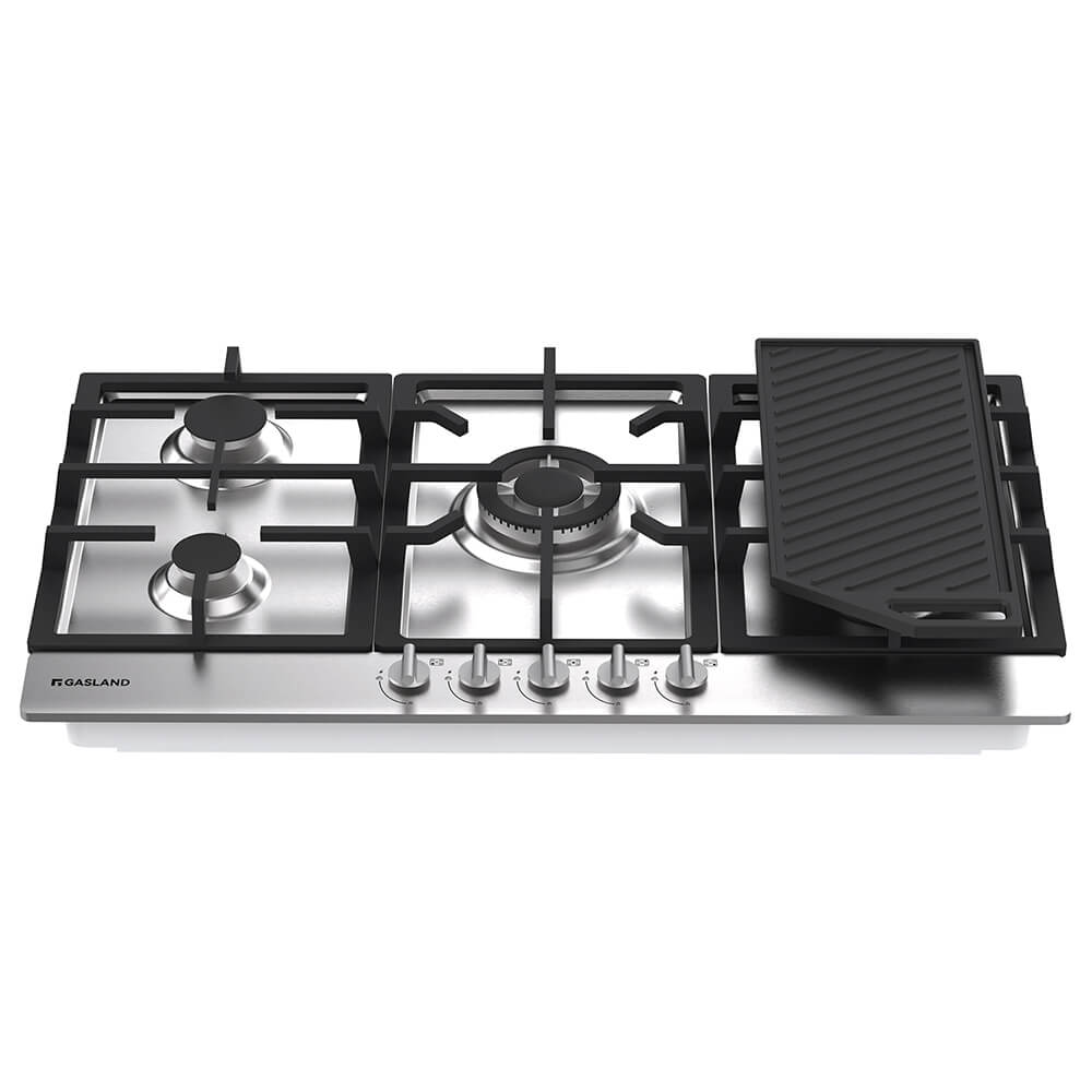 GASLAND GASLAND 90cm 5 Burner Stainless Steel Gas Cooktop With Griddle