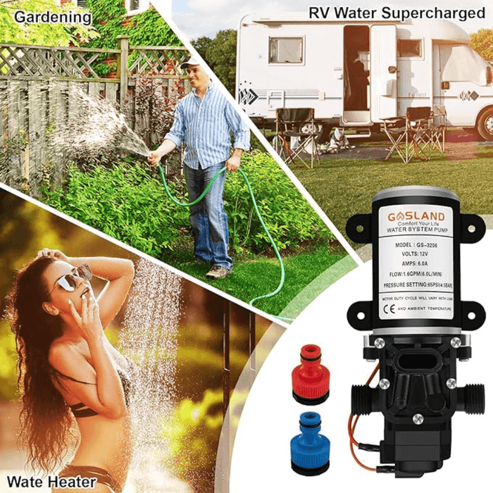 GASLAND GASLAND 8L Tankless Propane Water Heater with Pump & Rain Cap