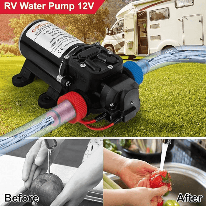 GASLAND GASLAND 8L Tankless Propane Water Heater with Pump & Rain Cap