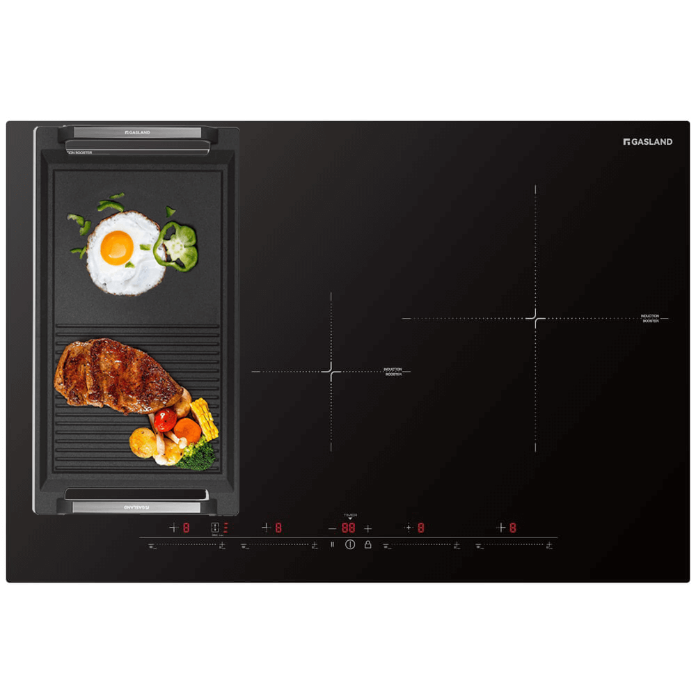 GASLAND GASLAND 77cm 4 Burner Bridge Element Induction Cooktop with Griddle
