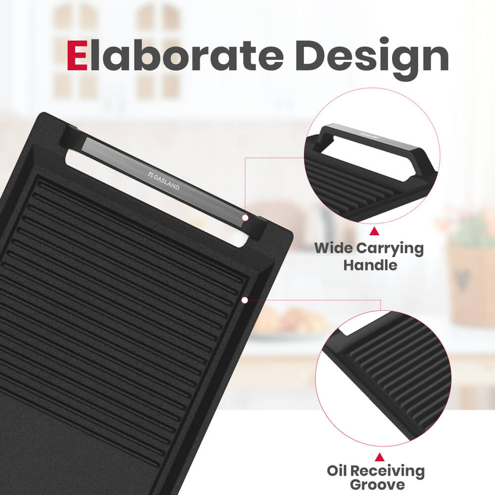 GASLAND GASLAND 77cm 4 Burner Bridge Element Induction Cooktop with Griddle